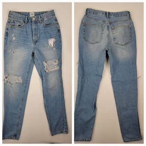 BDG High Rise Mom Jeans Sz 27 Relaxed Distressed Tapered Rigid
